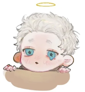 🌟 emoji good omens: Aziraphale Telegram sticker 15 of 55