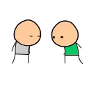 Sticker from Cyanide and Happiness @AM_stickers