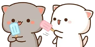 🍦 emoji Peach Cats Telegram sticker 19 of 64