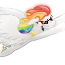 🌈 emoji Rainbow dash Telegram sticker 15 of 27