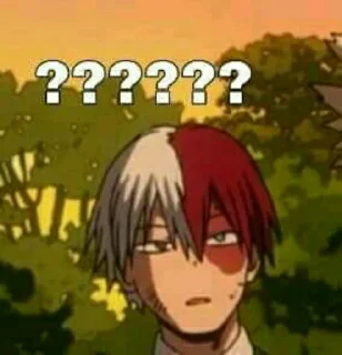 🤨 emoji ~•°BNHA°•~ @Parya_kzm Telegram sticker 9 of 116