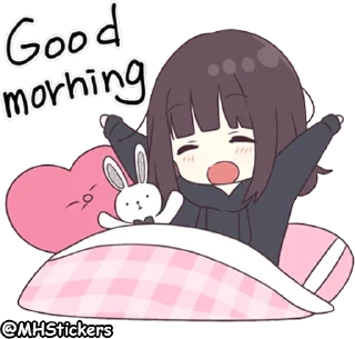 🌤 emoji @MHStickers Kurumi Chan 4 Telegram sticker 5 of 41