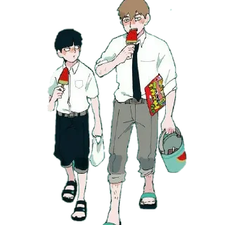 🍦 emoji Mob psycho 100[@galeries25] Telegram sticker 13 of 18
