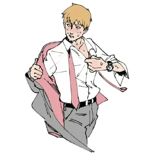 🥵 emoji Mob psycho 100[@galeries25] Telegram sticker 17 of 18