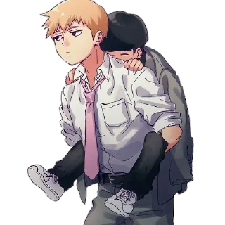 😒 emoji Mob psycho 100[@galeries25] Telegram sticker 11 of 18
