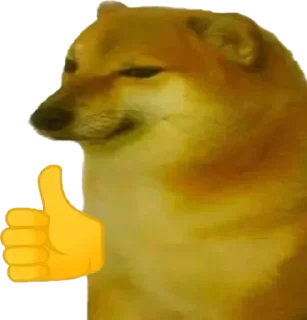 👍 emoji Doge 🐶🐕 Telegram sticker 7 of 120