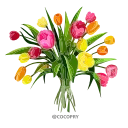 💐 emoji Flowers- @MochaStickers Telegram sticker 23 of 44