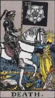 💀 emoji Rider Waite Tarot Original Telegram sticker 14 of 78