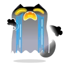😭 emoji Crazy Kitty @arzdigital_Mod Telegram sticker 6 of 13