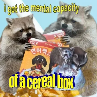 🤡 emoji Sad racoons Telegram sticker 6 of 42