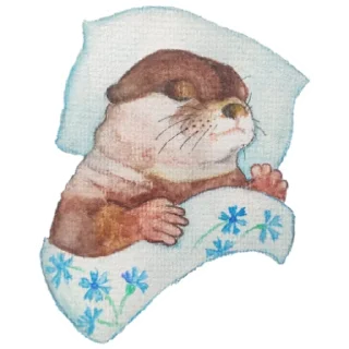 😴 emoji Otters of Belarus Telegram sticker 15 of 26