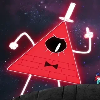 😡 emoji Bill Cipher Telegram sticker 6 of 58