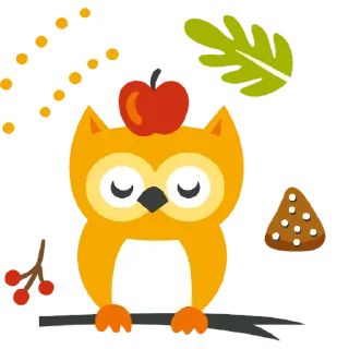 🦉 emoji @Sticker1_Gif  پاییز Telegram sticker 18 of 119