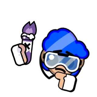 🧪 emoji Динаху, синего мистера биста нет Telegram sticker 15 of 20