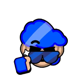 🤨 emoji Динаху, синего мистера биста нет Telegram sticker 13 of 20