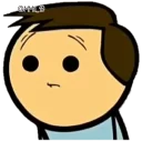 😐 emoji cyanide and happiness 3 Telegram sticker 19 of 74