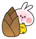 😨 emoji Spoiled Rabbit \Spring\ [@Stikeram] [SeRaMo.iR] Telegram sticker 23 of 41
