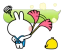 😓 emoji Spoiled Rabbit \Apron\ [@Stikeram] [SeRaMo.iR] Telegram sticker 17 of 42