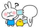 😡 emoji Spoiled Rabbit \Apron\ [@Stikeram] [SeRaMo.iR] Telegram sticker 16 of 42