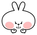 😤 emoji Spoiled Rabbit \Facial\ [@Stikeram] [SeRaMo.iR] Telegram sticker 14 of 41