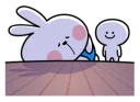 😞 emoji Spoiled Rabbit \Apron\ [@Stikeram] [SeRaMo.iR] Telegram sticker 8 of 42