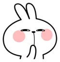 🙂 emoji Spoiled Rabbit \Facial\ [@Stikeram] [SeRaMo.iR] Telegram sticker 8 of 41