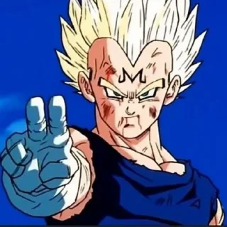 ➿ emoji ᳀ Vegeta ༐ @ot_anime Telegram sticker 24 of 40