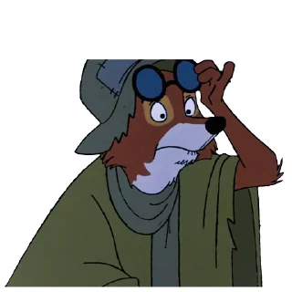 🦊 emoji Robin Hood Disney Telegram sticker 6 of 49