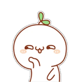 😏 emoji Mochi Telegram sticker 17 of 82