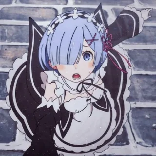 ☁️ emoji REM❤️RE ZERO • @sticbot Telegram sticker 12 of 63