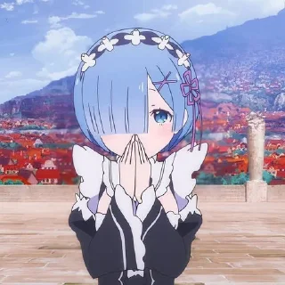 ☁️ emoji REM❤️RE ZERO • @sticbot Telegram sticker 23 of 63