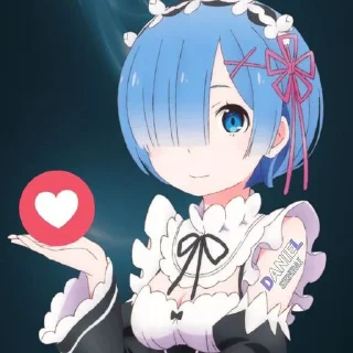 ☁️ emoji REM❤️RE ZERO • @sticbot Telegram sticker 16 of 63