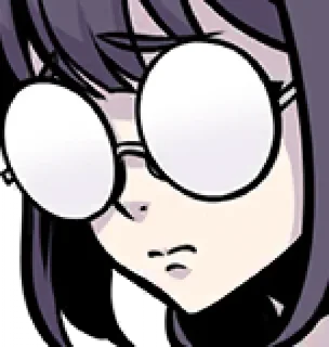 🙁 emoji Nagi Usui Telegram sticker 12 of 88