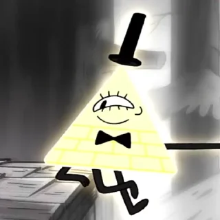 😱 emoji Bill Cipher Telegram sticker 17 of 58