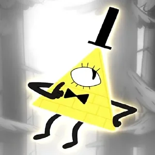 🤔 emoji Bill Cipher Telegram sticker 15 of 58