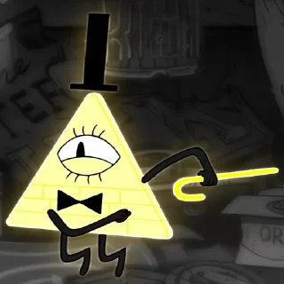 😄 emoji Bill Cipher Telegram sticker 24 of 58