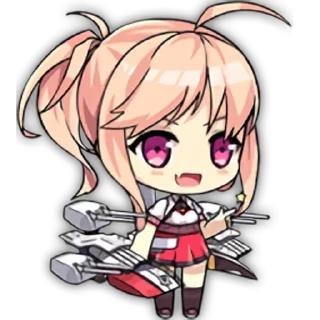 😣 emoji Azur Lane Chibi Telegram sticker 9 of 120