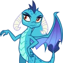 😒 emoji mlp ember Telegram sticker 14 of 19
