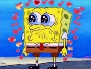 😢 emoji I love SpongeBob Telegram sticker 1 of 93