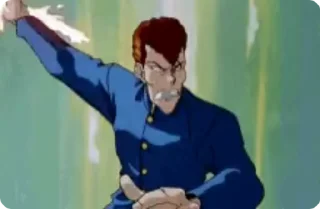 🤚 emoji Sebastian's Yu Yu Hakusho love Telegram sticker 10 of 25