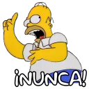 😠 emoji Simpsons Telegram sticker 8 of 117