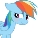 ☺️ emoji Rainbow dash Telegram sticker 11 of 27