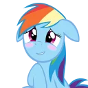 😊 emoji Rainbow dash Telegram sticker 19 of 27