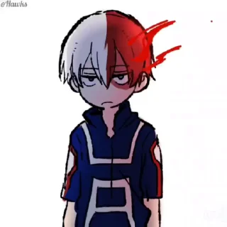 😐 emoji (@Tengen) MHA Video Pack Telegram sticker 5 of 50