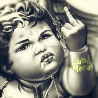 Sticker from Middle Finger | @RitikXD @StickerPanel