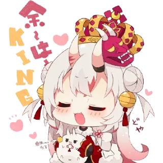 👑 emoji Nakiri Ayame per Wizard Telegram sticker 24 of 26