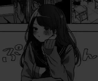 🖇 emoji 𝕯𝖆𝖗𝖐 𝕲𝖎𝖗𝖑 | @Kakegoruiba Telegram sticker 13 of 53