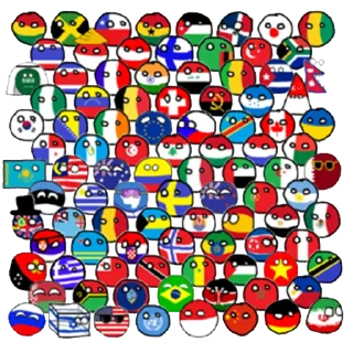 🌍 emoji Countryballs Telegram sticker 9 of 15