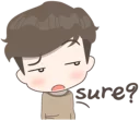 😒 emoji Cute Boy Telegram sticker 19 of 42