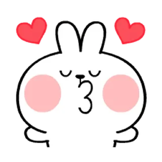 😘 emoji @spoiledrabbits Telegram sticker 20 of 40